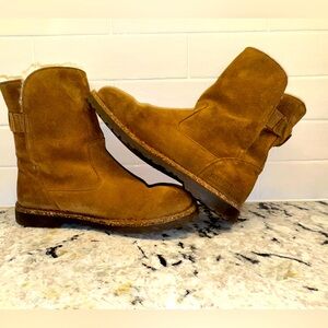 Birkenstock Boots Uppsala Shearling Suede Leather - Dark Tea Size 39